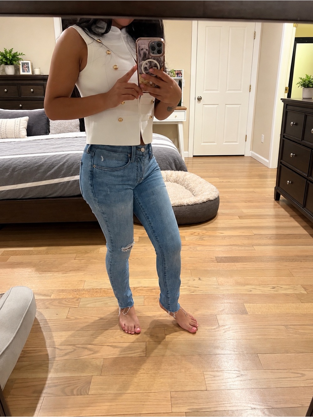 Lucky Brand Light Wash High-Rise Skinny Jeans